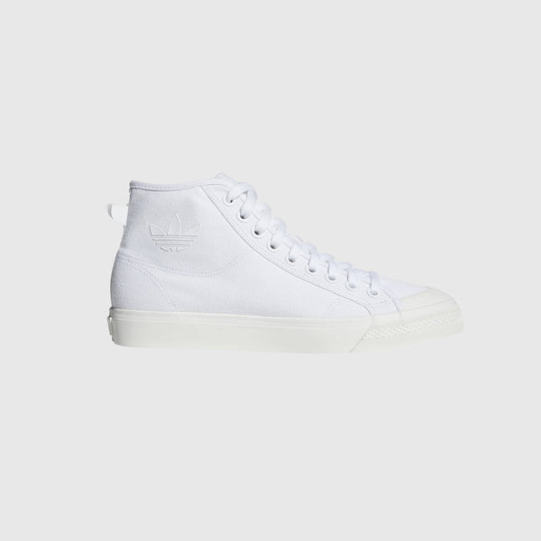 Adidas Nizza Hi - White / Off White Side