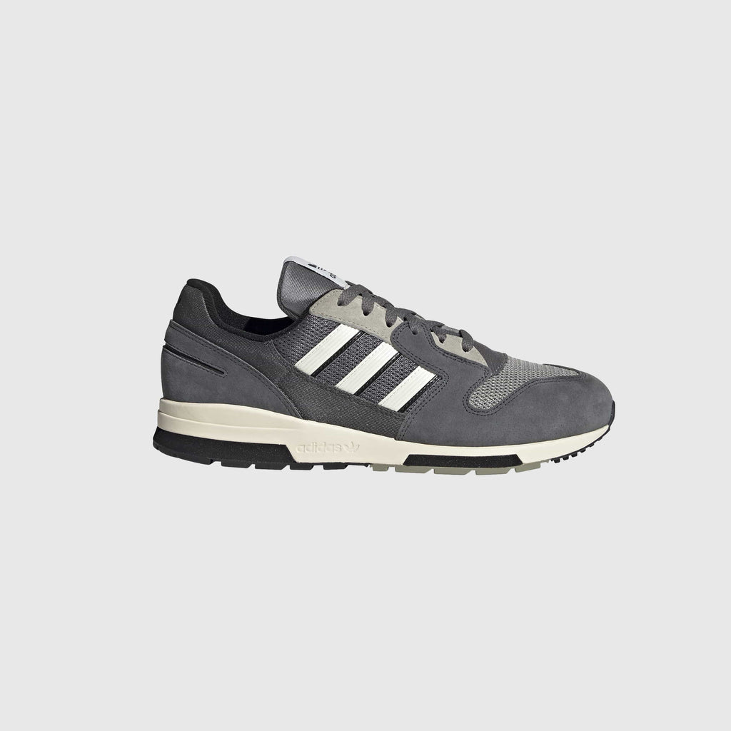 Adidas ZX 420 - Grey / Off White / Black Side View