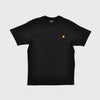 Carhartt SS American Script Tee - Black Front View