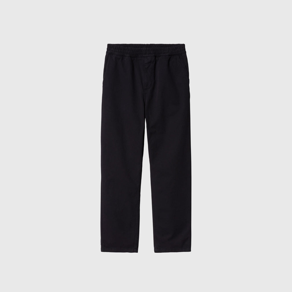 Carhartt WIP Flint Pant - Black Garment Dyed - Front