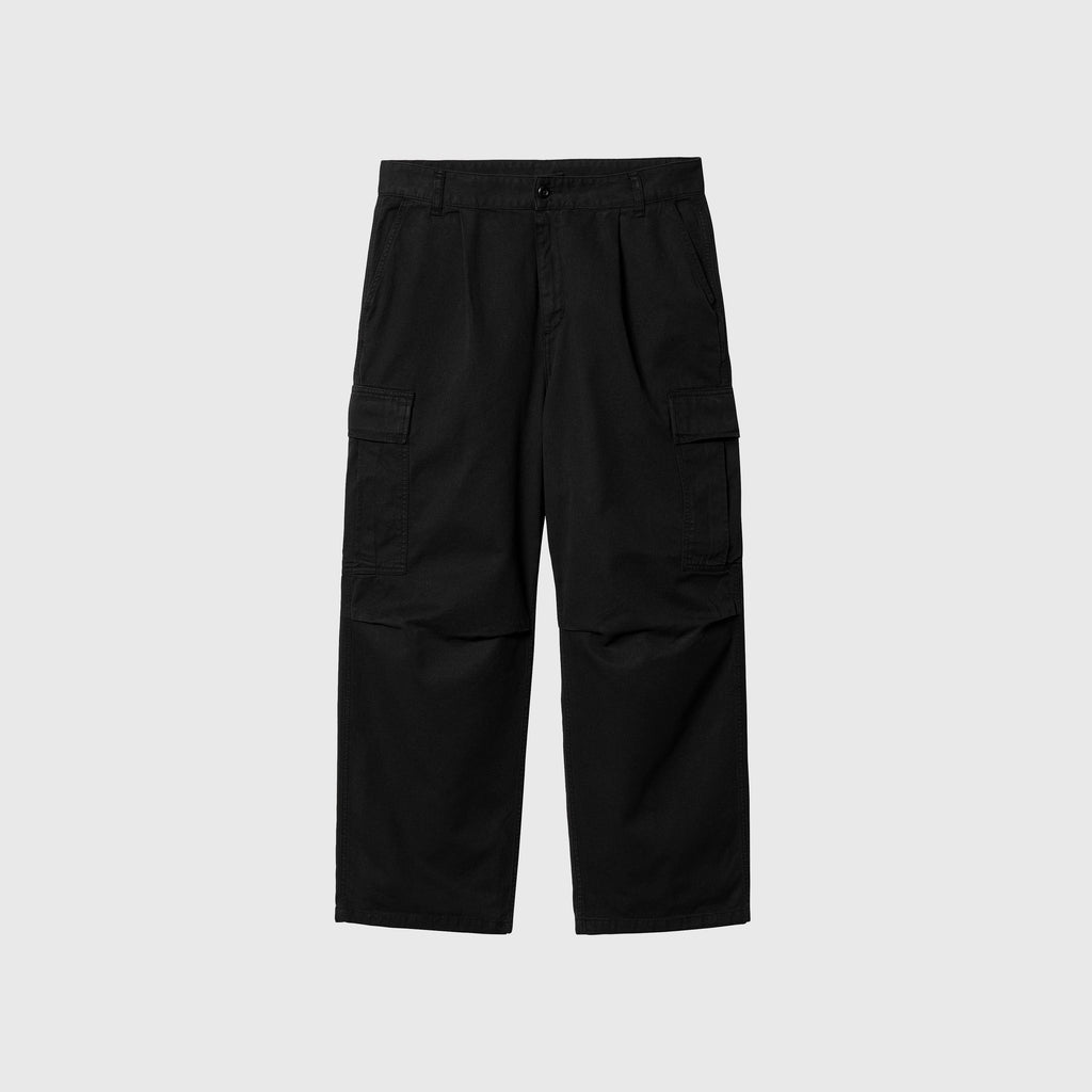 Carhartt WIP Cole Cargo Pant - Black Garment Dyed - Front