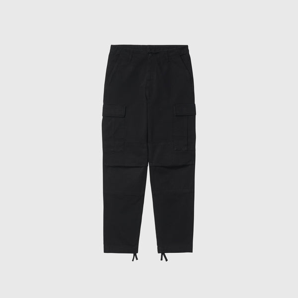 Carhartt Regular Cargo Pant - Black Garment Dyed - Front