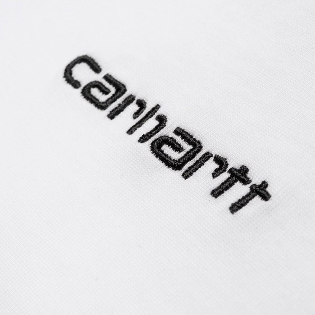 Carhartt WIP SS Script Embroidery Tee - White / Black Logo