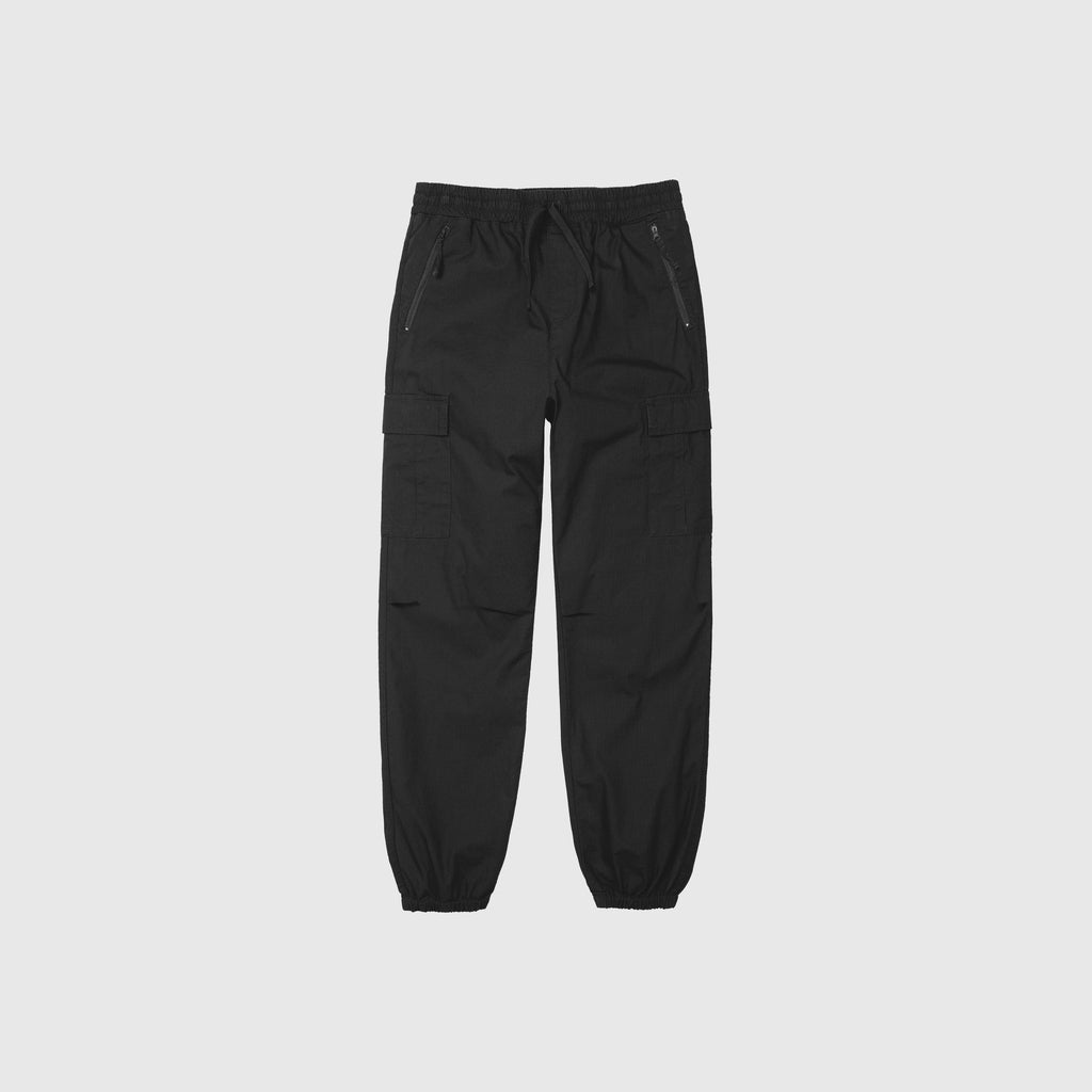 Carhartt WIP Cargo Jogger - Black Rinsed - Front