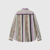 Carhartt WIP L/S Coba Stripe Shirt - Violanda / Soot Moon Wash - Back