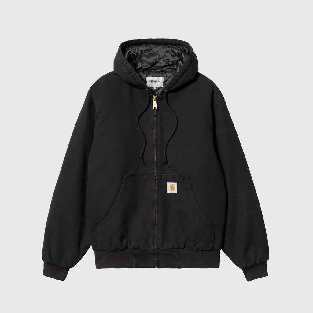 Carhartt WIP OG Active Jacket - Black Aged Canvas - Front