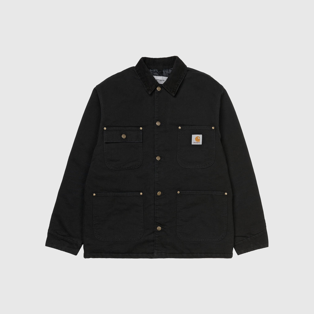 Carhartt WIP OG Chore Coat - Black / Black - Front