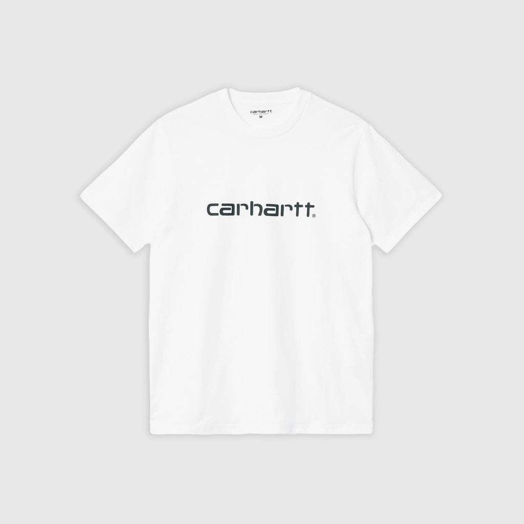 Carhartt WIP SS Script Tee - White / Black - Front