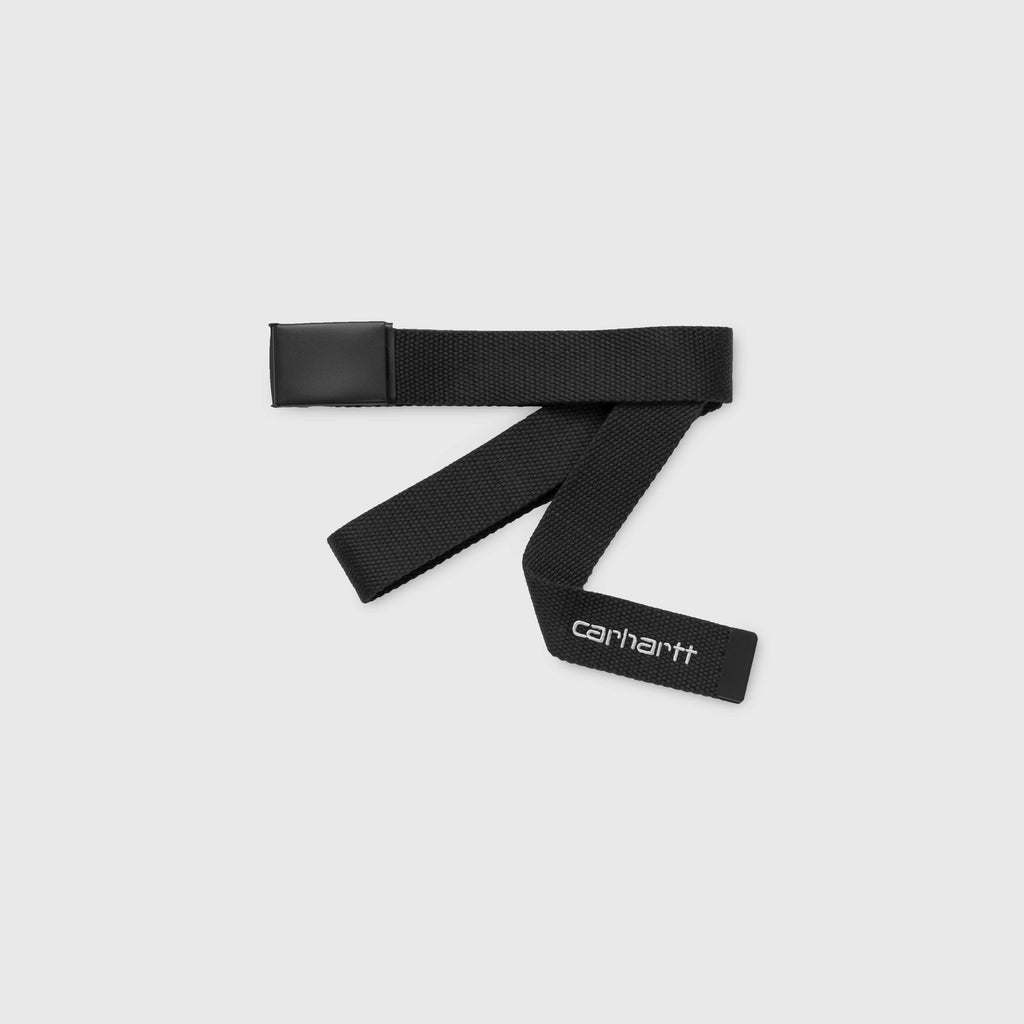 Carhartt WIP Script Tonal Belt - Black / White - Front