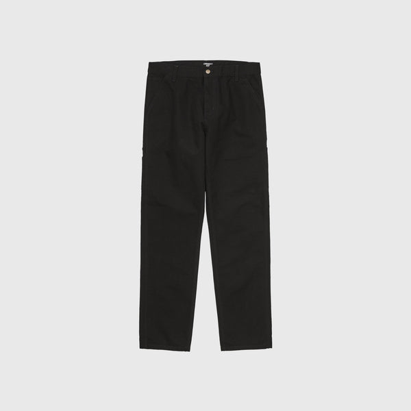 Carhartt WIP Single Knee Pant - Black Rinsed - Front