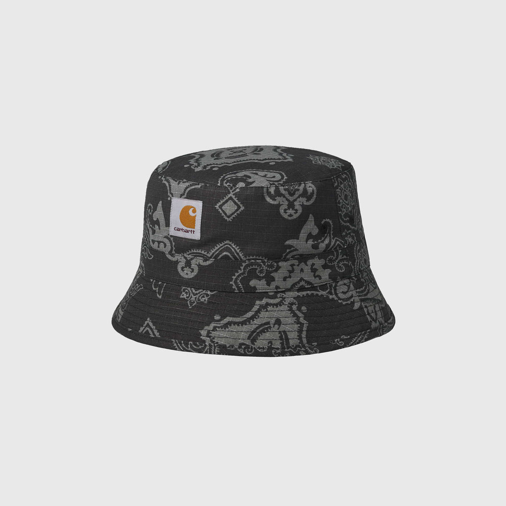 Carhartt WIP Verse Bucket Hat - Verse Print / Black - Front