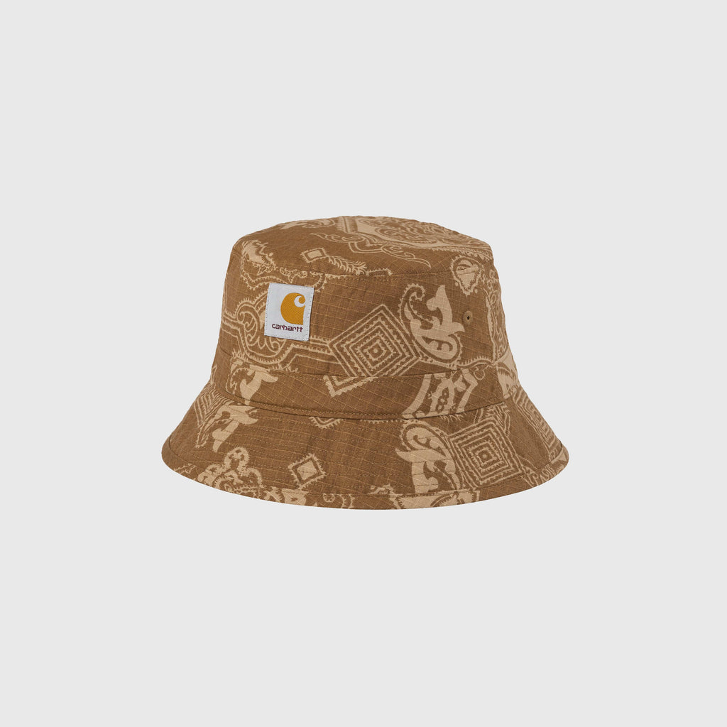 Carhartt WIP Verse Bucket Hat - Verse Print / Hamilton Brown - Front