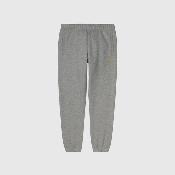 Carhartt WIP Chase Sweat Pant - Grey Heather / Gold Front