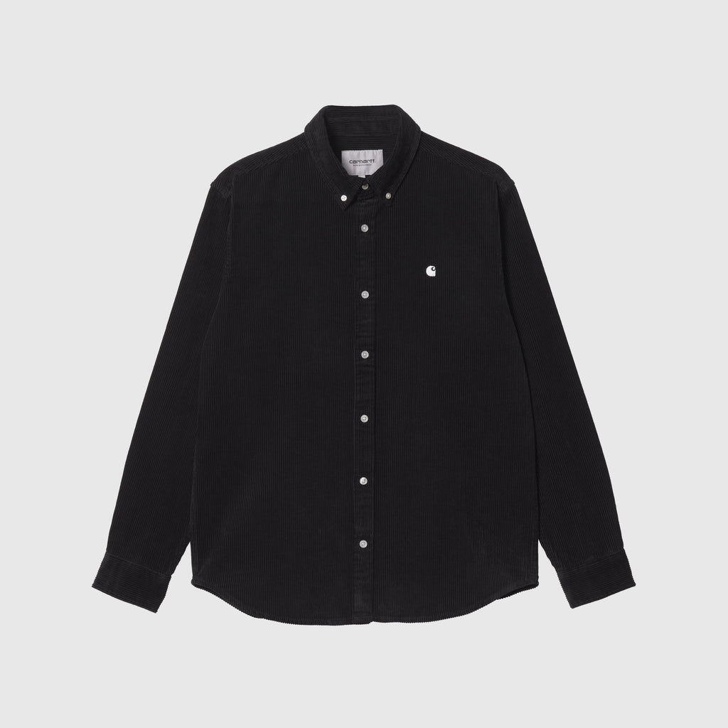 Carhartt WIP Madison Cord Shirt - Black / Wax Front