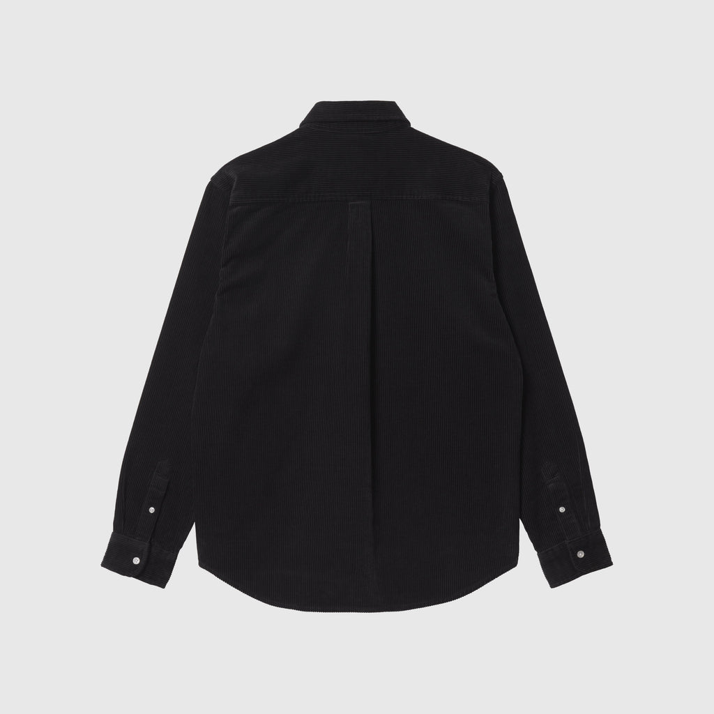  Carhartt WIP Madison Cord Shirt - Black / Wax Back 