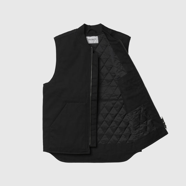 Carhartt WIP Rigid Vest - Black Front Open