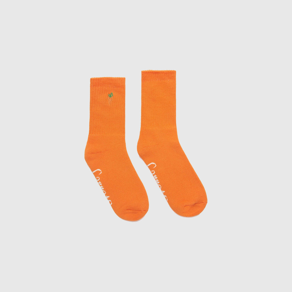 Carrots Signature Carrot Crew Socks - Orange 