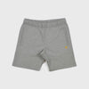 Carhartt Chase Sweat Short - Grey Heather / Gold Front View