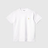 Carhartt WIP SS Chase Tee - White / Gold - Front