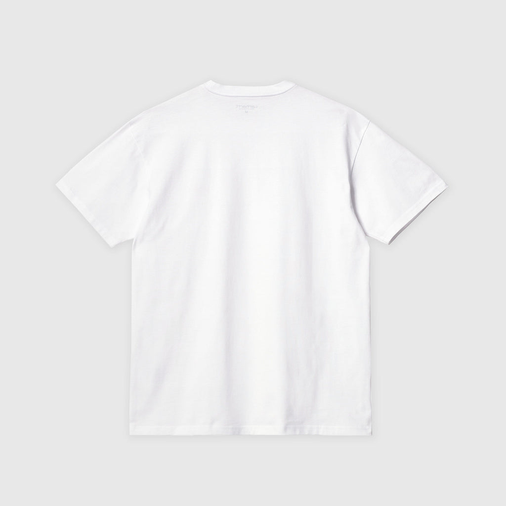 Carhartt WIP SS Chase Tee - White / Gold - Back