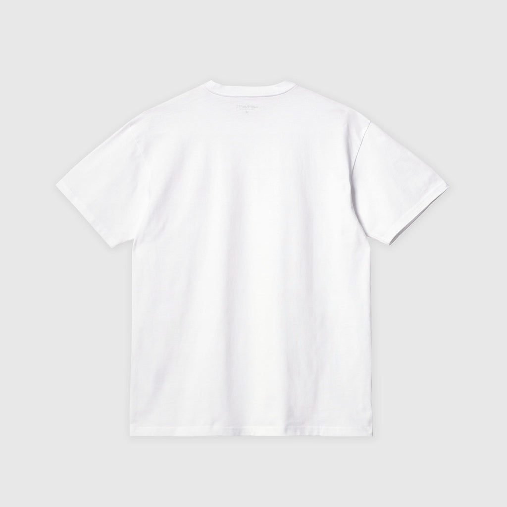 Carhartt WIP SS Chase Tee - White / Gold - Back