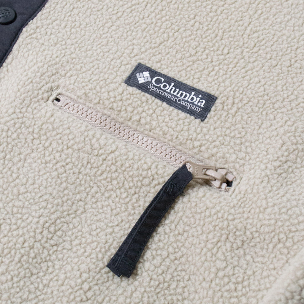 Columbia Helvetia Half Snap Fleece - Ancient Fossil - Close Up