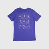 Columbia Rapid Ridge Back Graphic Tee II - Purple Lotus Campsite Icons - Back
