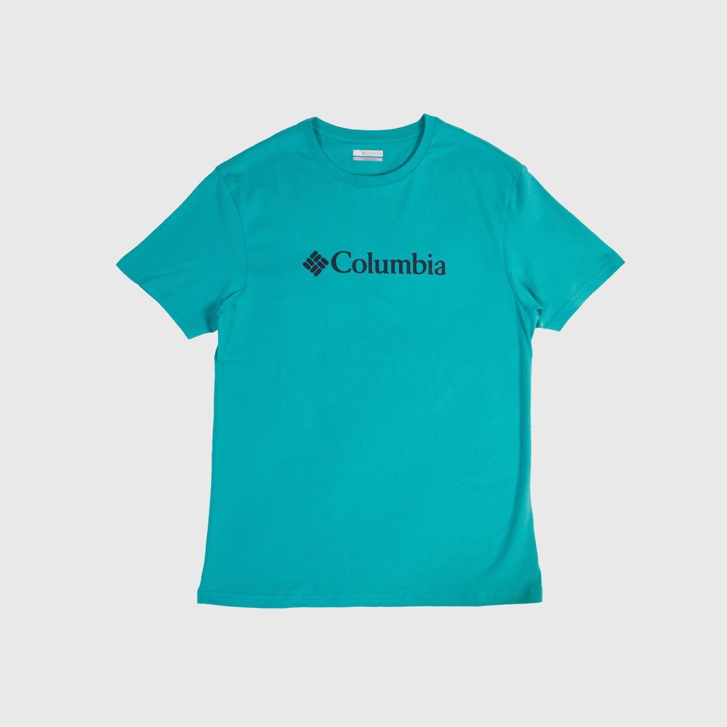 Columbia CSC Basic Logo Tee - Bright Aqua CSC Branded Graphic - Front