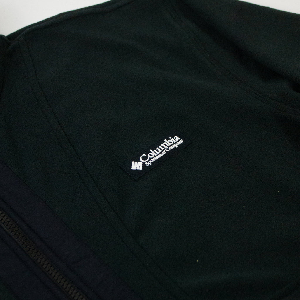 Columbia Back Bowl Lightweight Fleece - Black - Close Up
