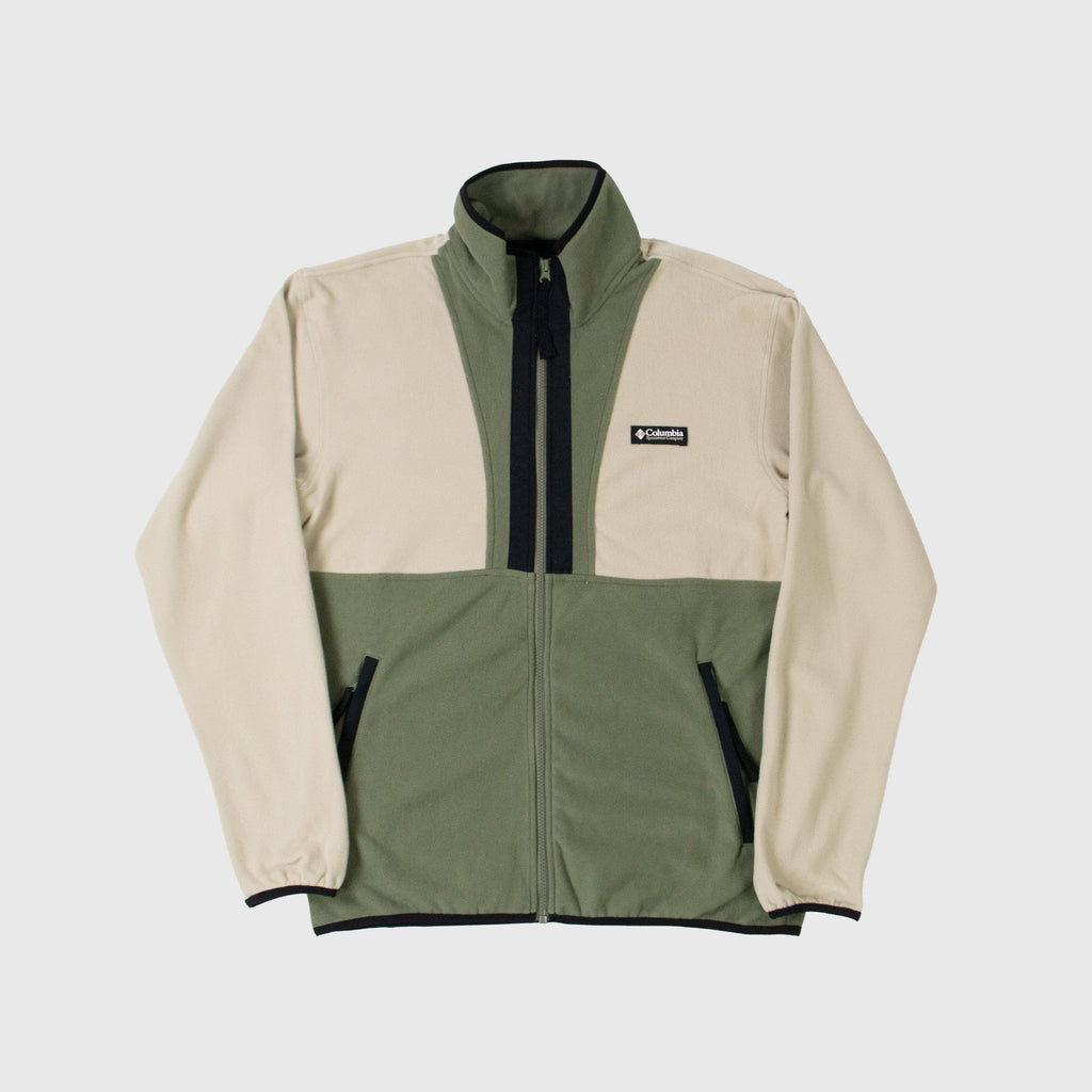 Columbia Back Bowl Lightweight Fleece - Ancient Fossil / Stone Green / Black - Front