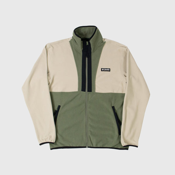 Columbia Back Bowl Lightweight Fleece - Ancient Fossil / Stone Green / Black - Front