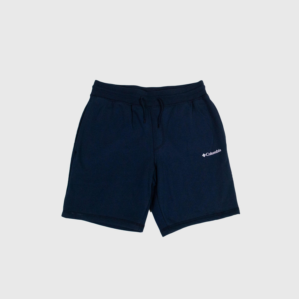 Columbia Logo Fleece Shorts - Collegiate Navy - Front
