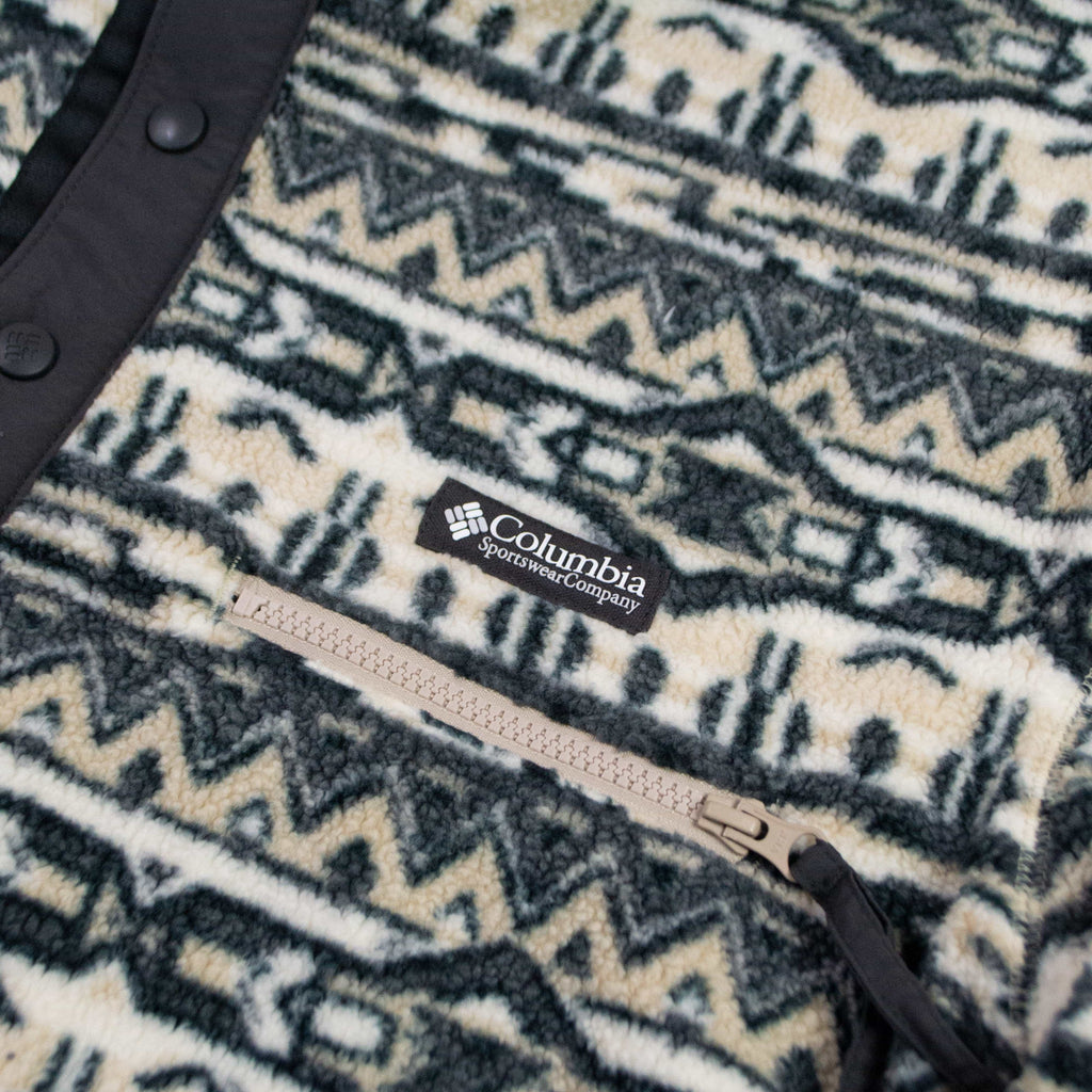 Columbia Helvetia Half Snap Fleece - Ancient Fossil - Front Close Up