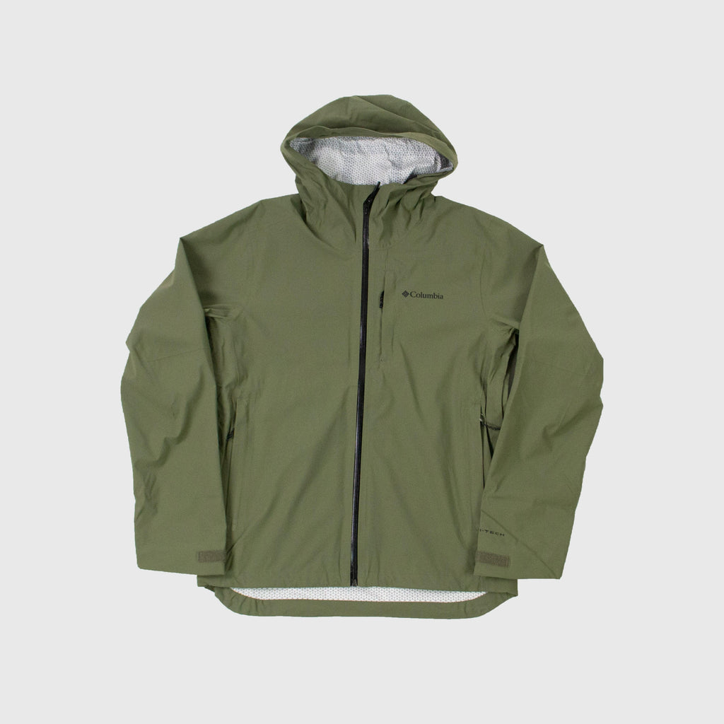 Columbia Omni-Tech Ampli-Dry Shell - Stone Green - Front