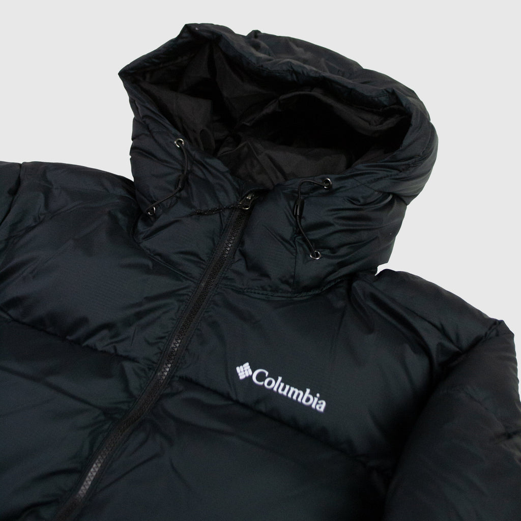 Columbia Puffect Hooded Jacket - Black - Front Close Up