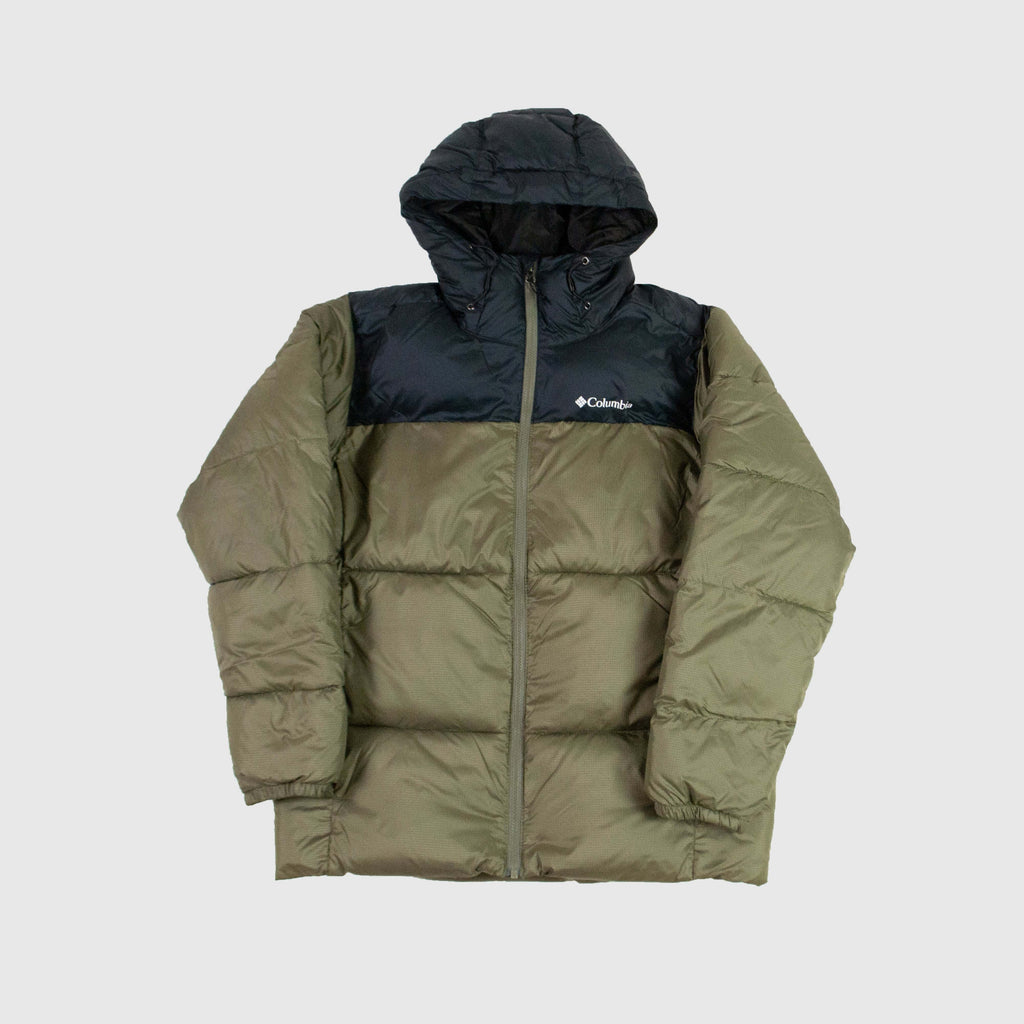 Columbia Puffect Hooded Jacket - Stone Green - Front