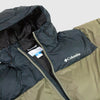 Columbia Puffect Hooded Jacket - Stone Green - Close Up