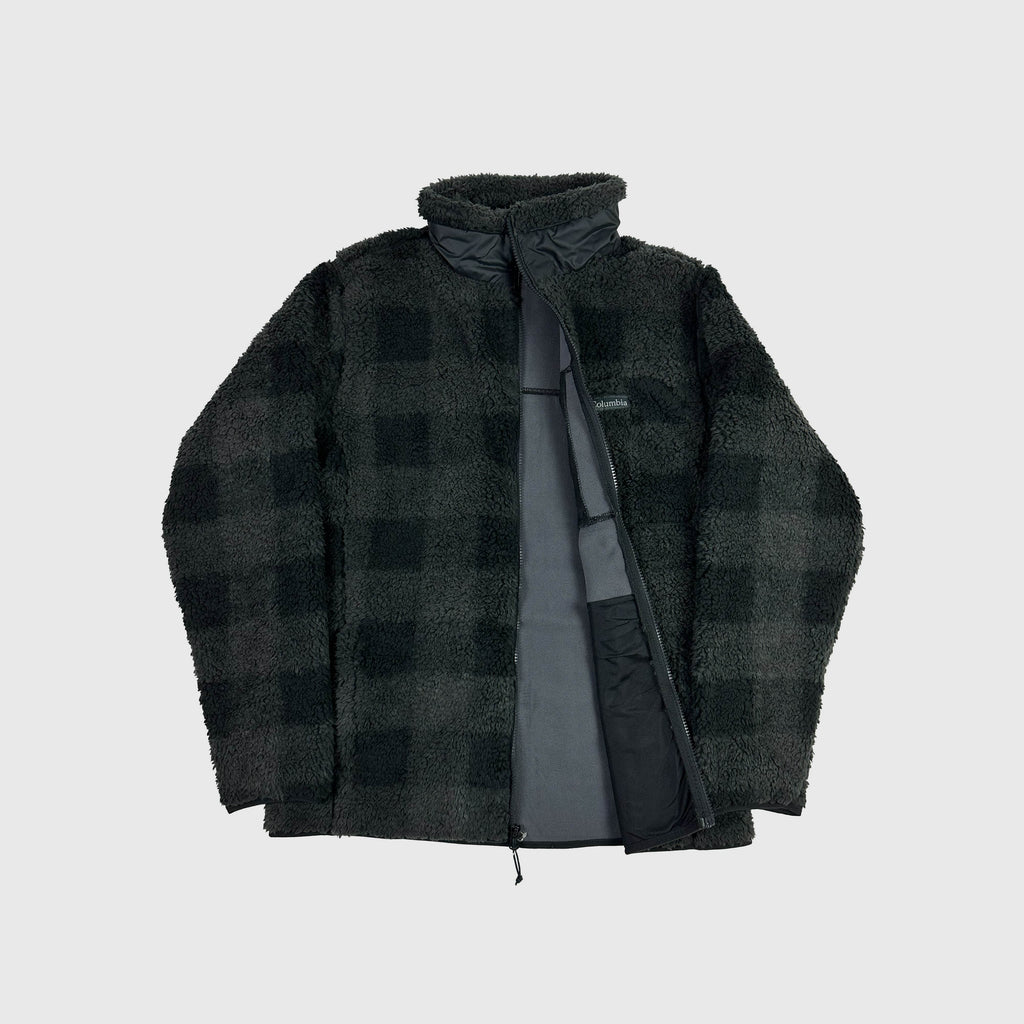 Columbia Winter Pass Print Fleece - Black Check - Front Open