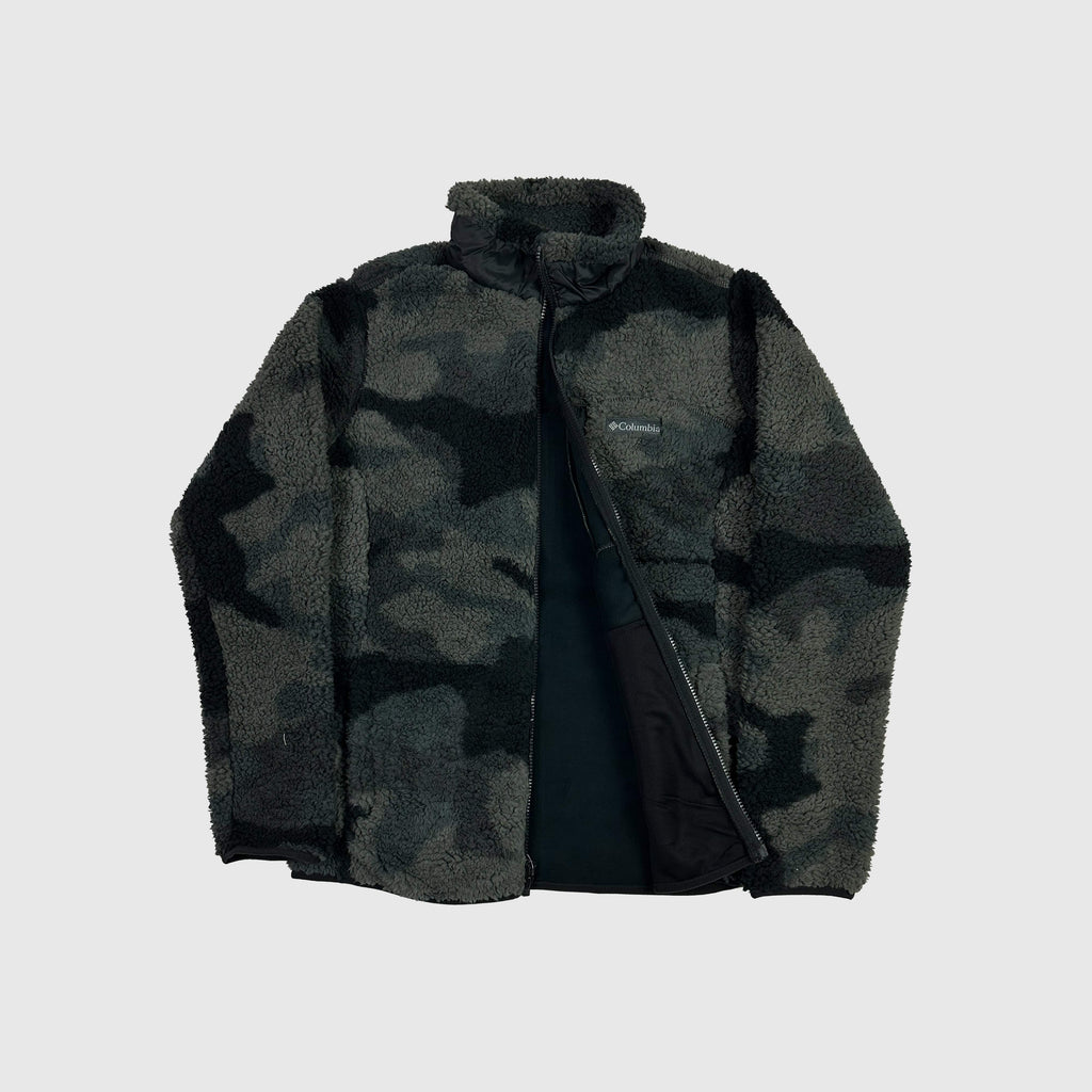 Columbia Winter Pass Print Fleece - Black Mod Camo - Front Open