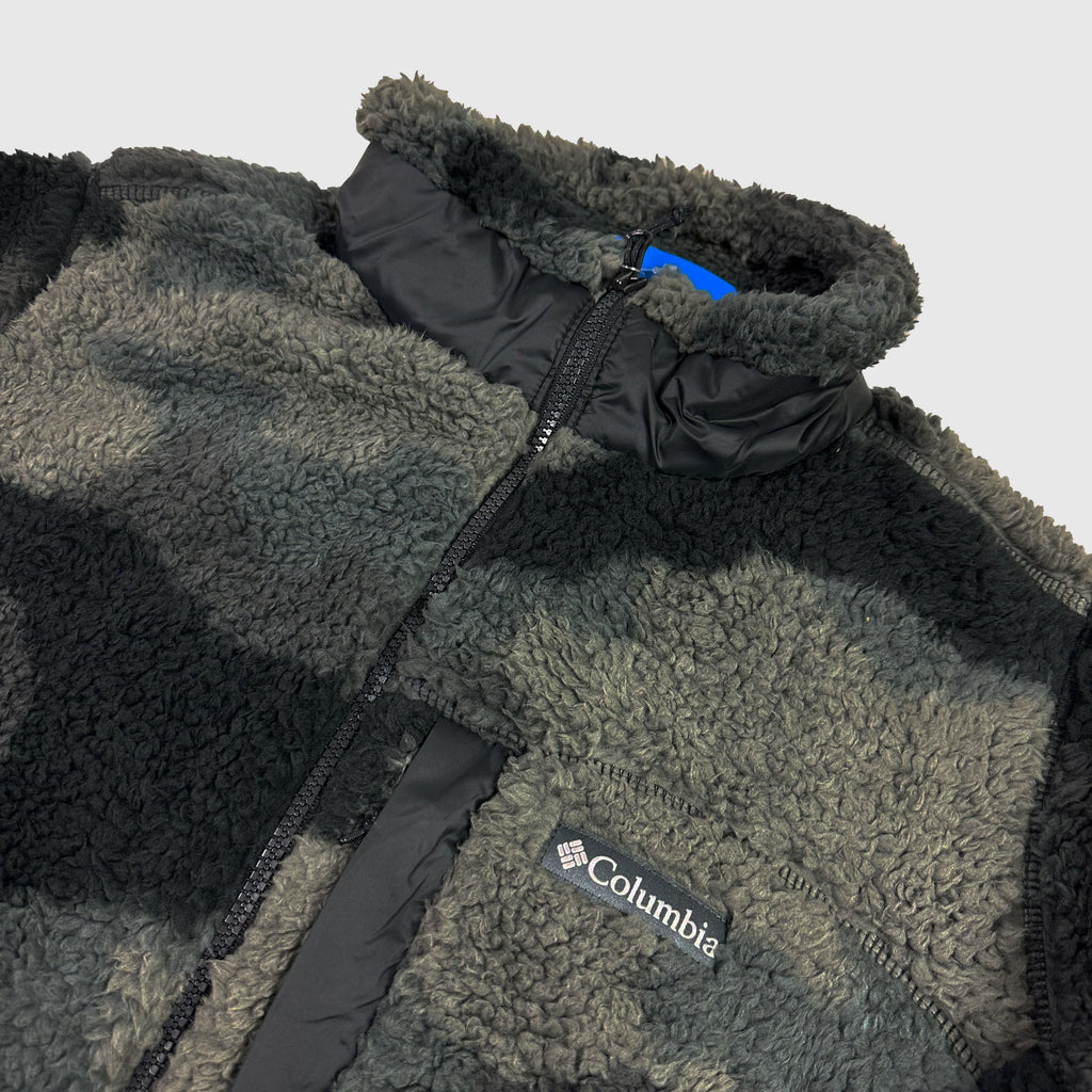 Columbia Winter Pass Print Fleece - Black Mod Camo - Front Close Up