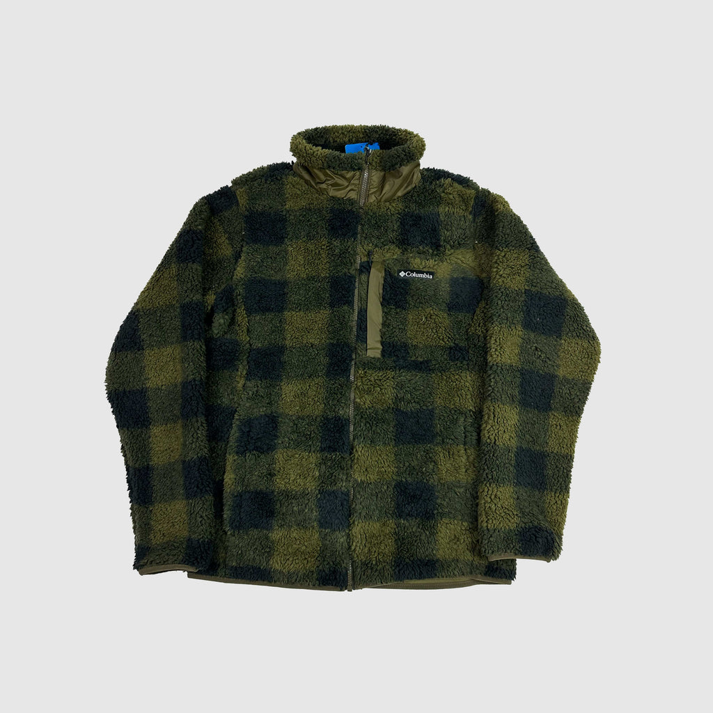 Columbia Winter Pass Print Fleece - Olive Green Check - Front