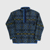 Columbia Helvetia Half Snap Fleece - Canyon Blue Blanket Print Front 