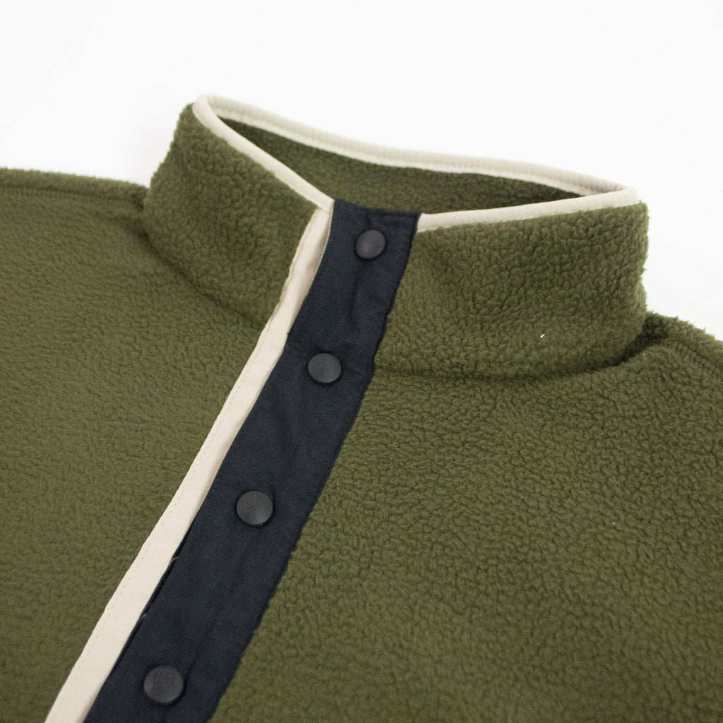 Columbia Helvetia Half Snap Fleece - Olive Green Half Snap Buttons 