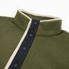 Columbia Helvetia Half Snap Fleece - Olive Green Half Snap Buttons 