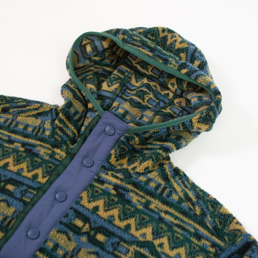 Columbia Helvetia Hoodie - Spruce 80 Striped Button Closure 