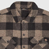Dickies New Sacramento Shirt - Grey Melange - Front Close Up