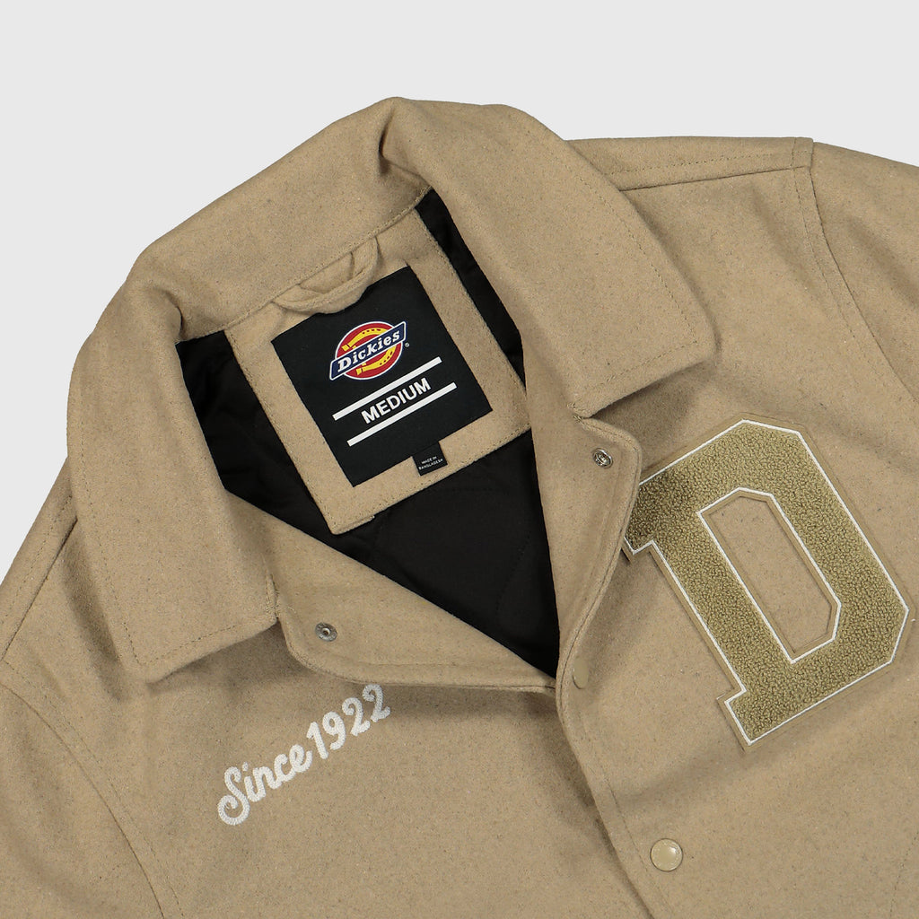 Dickies West Vale Jacket - Khaki - Front Close Up