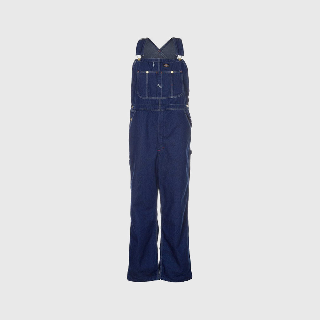 Dickies Bib Overall - Rinsed Indigo Blue - Front