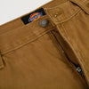 Dickies Carpenter Pant - Brown / Stone Wash - Close Up