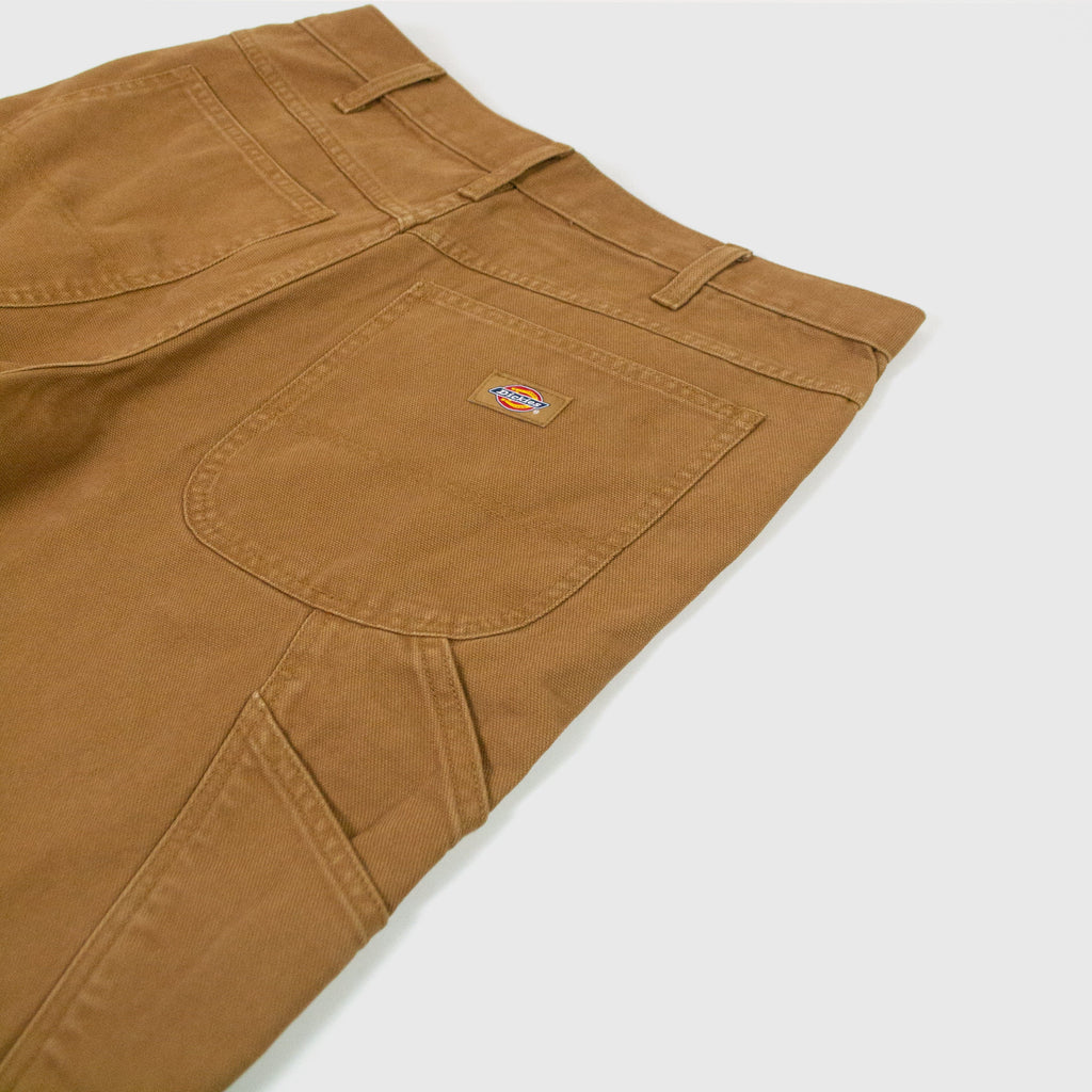 Dickies Carpenter Pant - Brown / Stone Wash - Close Up